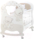 Детская кроватка Italbaby Jolie Oblo 070.0860-6 (белый/шоколад) - 