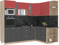 

Готовая кухня Интерлиния, Мила 1.68x2.4 правая
