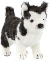 Мягкая игрушка Hansa Сreation Собака сибирский хаски, черно-белый щенок / 6970 (20см) - 