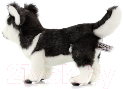 Мягкая игрушка Hansa Сreation Собака сибирский хаски, черно-белый щенок / 6970 (20см)