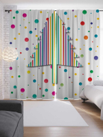 

Шторы JoyArty, Полосатая ель / p_5530