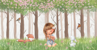 

Фотообои листовые Citydecor, Magic Forest 4 с защитным покрытием