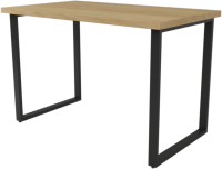 Обеденный стол Дабер 011 / С11.12.2.9 (опора металл черный/гикори натуральный) - 