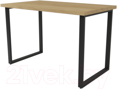 Обеденный стол Дабер 011 / С11.12.2.9 (опора металл черный/гикори натуральный)
