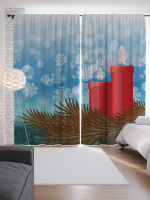 

Шторы JoyArty, Зимние свечи / p_5695