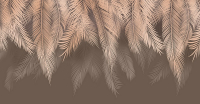 Фотообои листовые Citydecor Magic Пальмовые листья с оттенком (бежевый, 500x260) - 