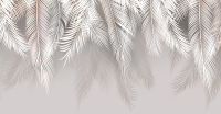 Фотообои листовые Citydecor Magic Пальмовые листья с оттенком (светло-серый, 500x260) - 