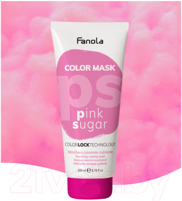 Тонирующая маска для волос Fanola Color Mask Питательная (200мл, розовый сахар)
