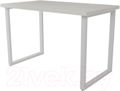 Обеденный стол Дабер 011 / С11.12.1.10 (опора металл белый/древесина белая)