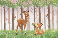 

Фотообои листовые Citydecor, Magic Forest 1 с защитным покрытием
