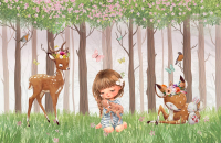 

Фотообои листовые Citydecor, Magic Forest 2 с защитным покрытием
