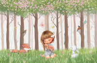 

Фотообои листовые Citydecor, Magic Forest 4 с защитным покрытием