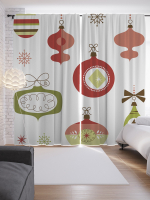 

Шторы JoyArty, Винтаж новогодних игрушек / p_66763