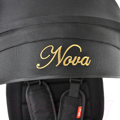 Изображение товара Трехколесный велосипед с ручкой QPlay Nova Plus / S700 (черный/золото)