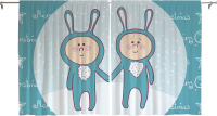 

Шторы JoyArty, Новогодние братишки-зайчишки / p_78082