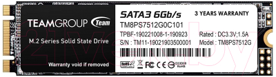 SSD диск Team MS30 512GB (TM8PS7512G0C101)