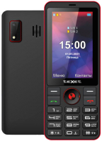 Мобильный телефон Texet TM-321 (черный/красный) - 