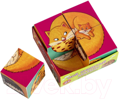 Изображение товара Развивающая игра Айрис-пресс Умные кубики в поддончике. Мой пушистый малыш / 9785811275519