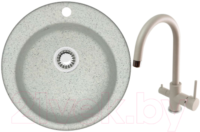 

Мойка кухонная Berge, BR-5100 + смеситель Spring 3509L