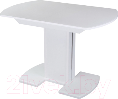 Обеденный стол Домотека Танго ПО 70x110-147 (белый/белый/05)
