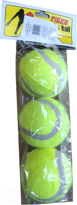 Набор теннисных мячей Sabriasport TB3 (3шт, желтый)