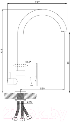 Изображение товара Смеситель Diadonna D87-446117W