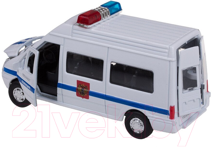 Автомобиль игрушечный Технопарк Ford Transit. Полиция / SB-13-02-2