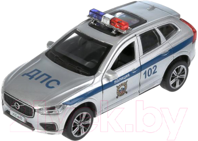 Автомобиль игрушечный Технопарк Volvo XC60 R-Desing Полиция / XC60-12SLPOL-SR (серебристый)