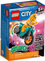 

Конструктор Lego, City Трюковый мотоцикл с цыпленком 60310
