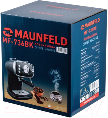 Кофеварка эспрессо Maunfeld MF-736BK