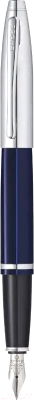 Ручка перьевая имиджевая Cross Calais Blue Lacquer / AT0116-3MS (синий)