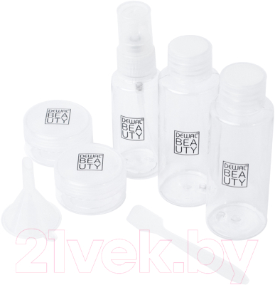 Набор флаконов для косметики Dewal Beauty / DBTS5S 