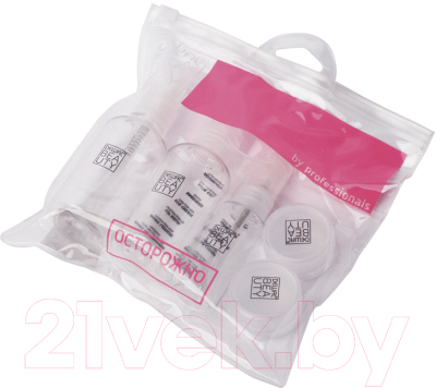 Набор флаконов для косметики Dewal Beauty / DBTS5S 