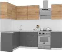 

Готовая кухня, Микс Топ-25 2x1.52м левая