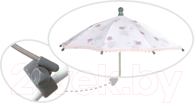 Набор аксессуаров для пупса DeCuevas Toys Коляска люлька с сумкой и зонтиком для куклы Реборн / 82031