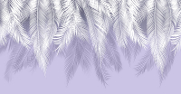 Фотообои листовые Citydecor Пальмовые листья (500x260, пурпурный) - 