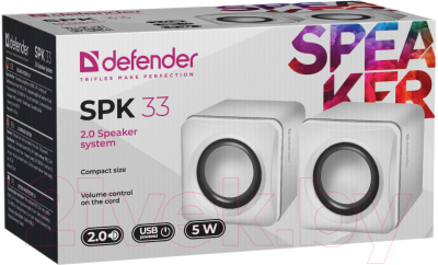 Мультимедиа акустика Defender SPK 33 / 65631 (белый)