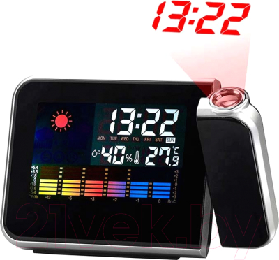 Настольные часы No Brand Jettix / 7012.02 (черный)