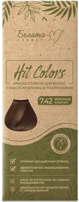 Гель-краска для волос Белита-М Hit Colors 7.42 (морозный каштан)