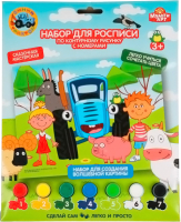 

Картина по номерам MultiArt, Синий трактор / 100CANV17X23-STR2