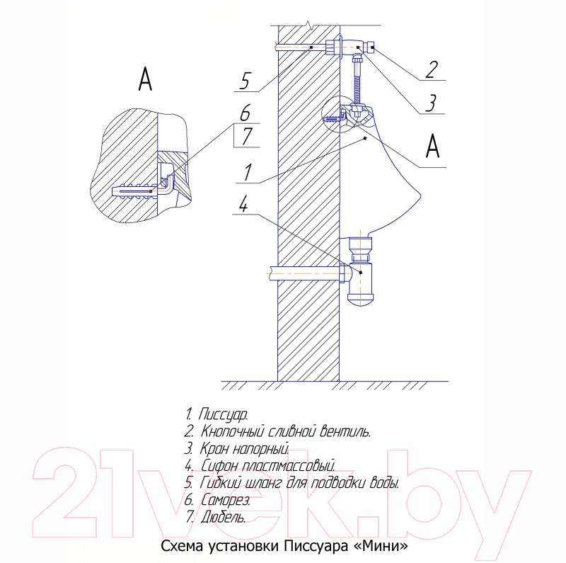 Писсуар Rosa Мини 434747