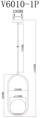 Потолочный светильник Moderli Klaster / V6010-1P 