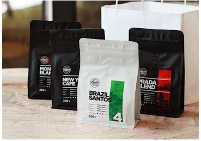 Кофе молотый Fusion Coffee Бразилия Сантос (200г)