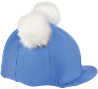Чехол на шлем для верховой езды Shires Double Pom Pom / 827/BLUE (голубой) - 