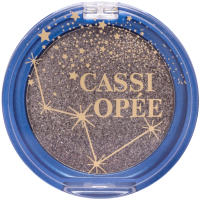 

Тени для век, Cassiopee тон 120 темно-серый с серебряным глиттером