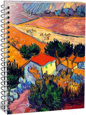 Скетчбук Попурри Ван Гог. Пейзаж с домом и пахарем