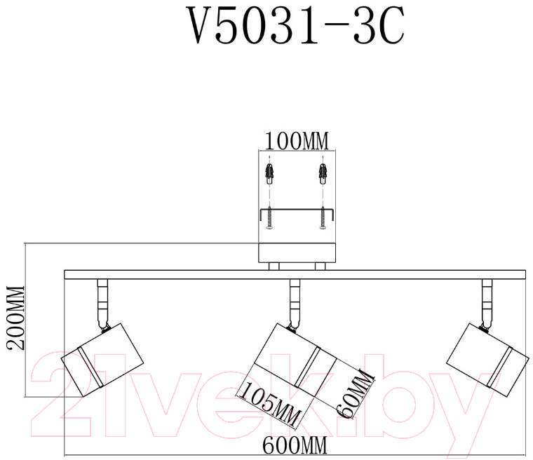 Спот Moderli David / V5031-3C