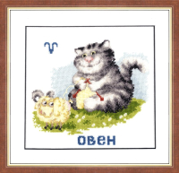 

Набор для вышивания Золотое руно, Знак зодиака Овен / ВЛ-001