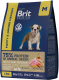 Миниатюра изображения товара Сухой корм для собак Brit Premium Dog Puppy and Junior Medium с курицей / 5049912 (1кг)