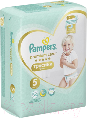 Подгузники-трусики детские Pampers Premium Care Junior 12-17кг